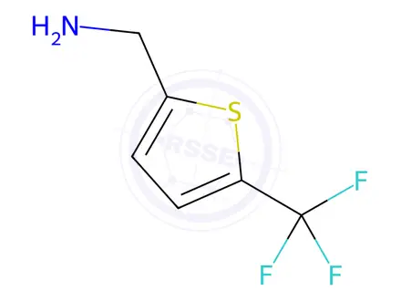 Chemical structure of (5-(trifluoromethyl)thiophen-2-yl)methanamine