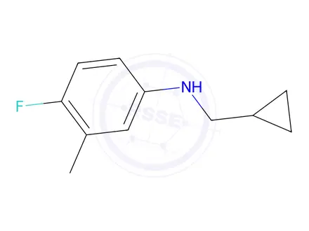 Chemical structure of N-(Cyclopropylmethyl)-4-fluoro-3-methylaniline