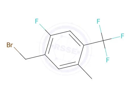Chemical structure of 2-Fluoro-5-methyl-4-(trifluoromethyl)-benzyl bromide