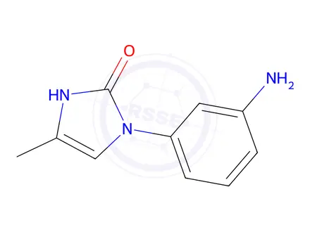 Chemical structure of 1-(3-aminophenyl)-4-methyl-2,3-dihydro-1H-imidazol-2-one
