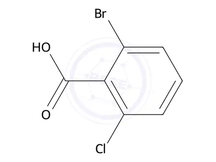 Chemical structure of 2-Bromo-6-Chlorobenzoic Acid