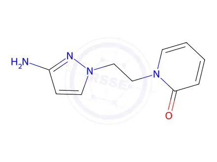 Chemical structure of 1-(2-(3-Amino-1h-pyrazol-1-yl)ethyl)pyridin-2(1h)-one