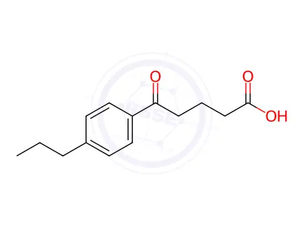 Chemical structure of 5-(4-N-PROPYLPHENYL)-5-OXOVALERIC ACID