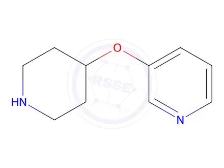 Chemical structure of 3-(Piperidin-4-yloxy)pyridine