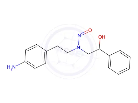 Chemical structure of N-(4-aminophenethyl)-N-(2-hydroxy-2-phenylethyl)nitrous amide