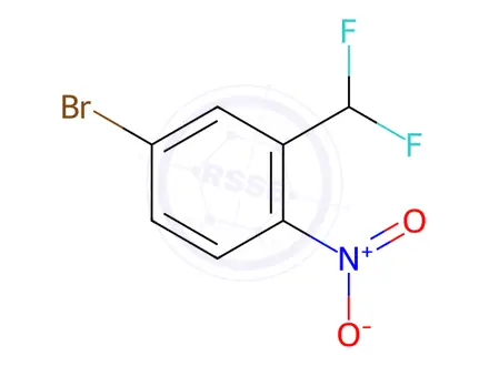 Chemical structure of 4-Bromo-2-(difluoromethyl)-1-nitrobenzene