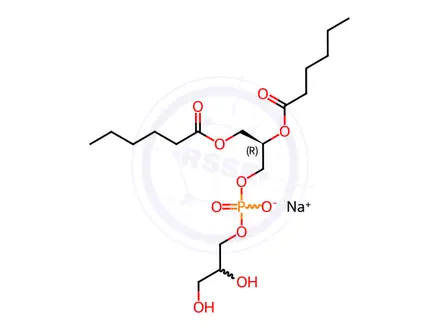 Chemical structure of 06:0 PG