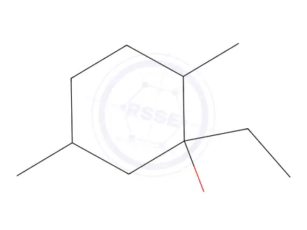 Chemical structure of 1-Ethyl-2,5-dimethylcyclohexan-1-ol