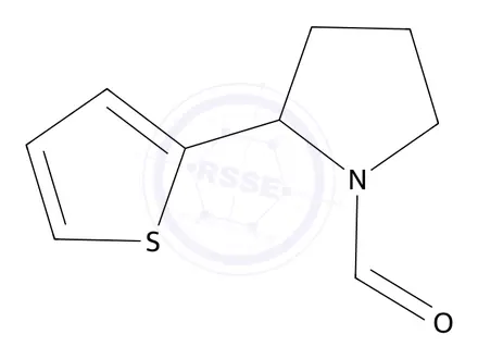 Chemical structure of 2-(Thiophen-2-yl)pyrrolidine-1-carbaldehyde