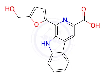 Chemical structure of Harmine Impurity 29 (Flazin)