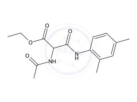 Chemical structure of Ethyl 2-acetamido-3-((2,4-dimethylphenyl)amino)-3-oxopropanoate