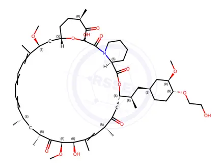 Chemical structure of Everolimus Isomer C (>60%,contains everolimus)
