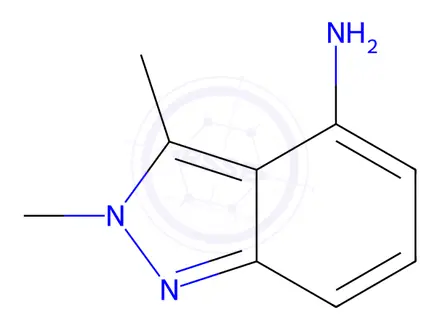 Chemical structure of 2,3-Dimethyl-2H-indazol-4-ylamine