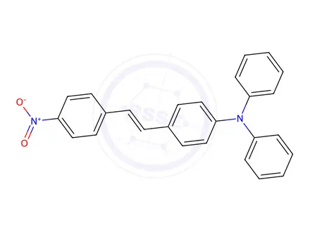 Chemical structure of (E)-4-(4-Nitrostyryl)-N,N-diphenylaniline