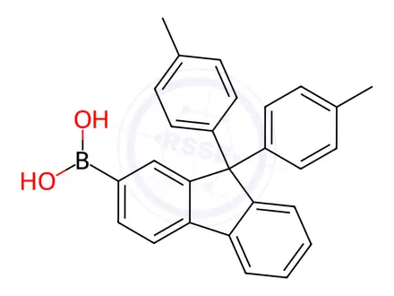 Chemical structure of (9,9-Di-P-Tolyl-9H-Fluoren-2-Yl)Boronic Acid