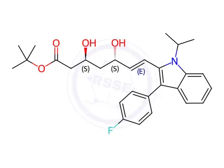 Chemical structure of Fluvastatin Impurity 19(S,S)