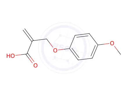 Chemical structure of 2-[(4-Methoxyphenoxy)methyl]-2-propenoic Acid