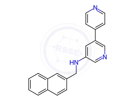 Chemical structure of N-(Naphthalen-2-ylmethyl)-[3,4'-bipyridin]-5-amine