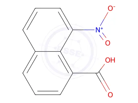 Chemical structure of 8-nitronaphthalene-1-carboxylic Acid