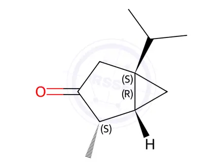 Chemical structure of beta-Thujone