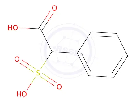 Chemical structure of D-Sulfophenylaceticacid