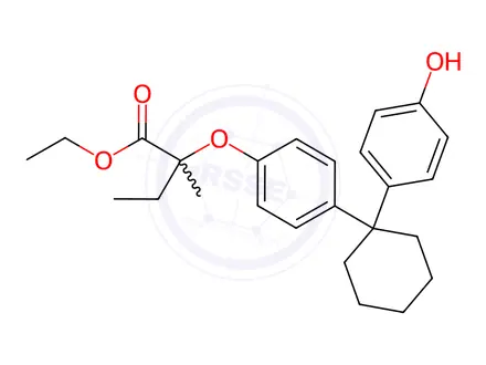 Chemical structure of Clinofibrate Impurity 1