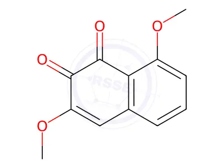 Chemical structure of 3,8-Dimethoxy-1,2-naphthoquinone