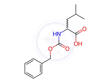 Chemical structure of N-Carbobenzoxy-dl-leucine