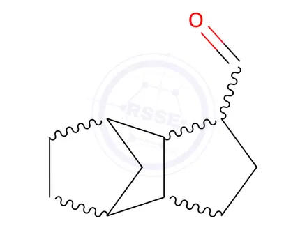 Chemical structure of 4,7-METHANOINDAN-1-CARBOXALDEHYDE, HEXAHYDRO