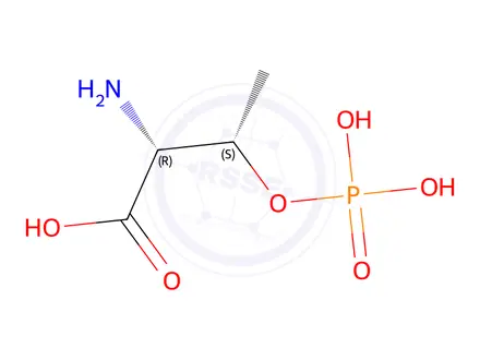 Chemical structure of D-O-Phospho Threonine