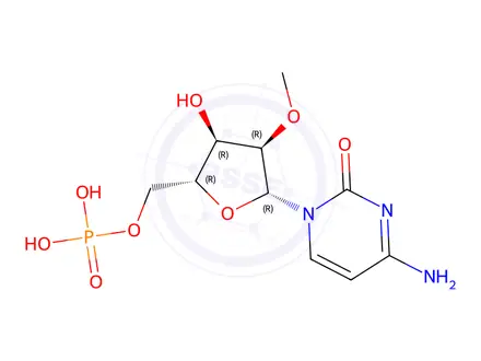 Chemical structure of 5'-Cytidylic acid, 2'-O-Methyl-
