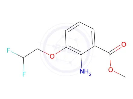 Chemical structure of Methyl 2-Amino-3-(2,2-difluoroethoxy)benzoate