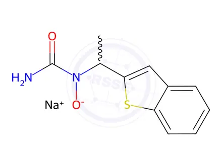Chemical structure of Zileuton Sodium