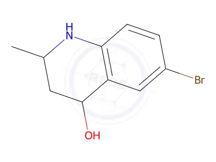 Chemical structure of 6-Bromo-2-methyl-1,2,3,4-tetrahydro-quinolin-4-ol