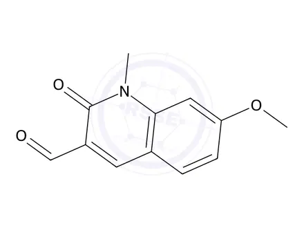 Chemical structure of 7-Methoxy-1-methyl-2-oxo-1,2-dihydroquinoline-3-carbaldehyde