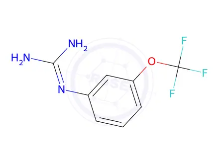 Chemical structure of 1-(3-(Trifluoromethoxy)phenyl)guanidine