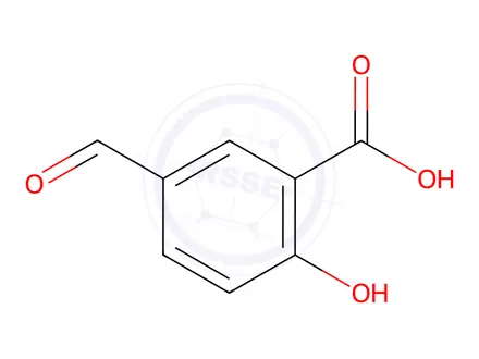Chemical structure of 5-Formylsalicylic acid