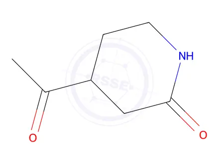 Chemical structure of 4-Acetylpiperidin-2-one