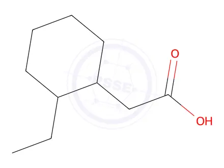 Chemical structure of 2-(2-Ethylcyclohexyl)acetic acid