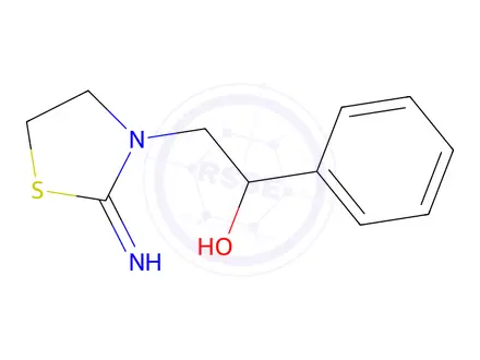 Chemical structure of 2-(2-Iminothiazolidin-3-yl)-1-phenylethan-1-ol