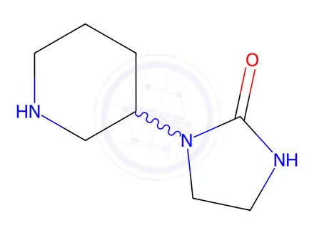 Chemical structure of 1-(piperidin-3-yl)imidazolidin-2-one
