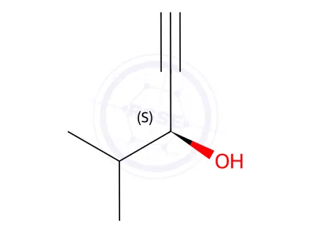 Chemical structure of (3S)-4-Methyl-1-pentyn-3-ol