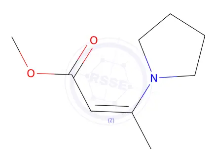 Chemical structure of 3-Pyrrolizino-2-butenoic acid methyl ester