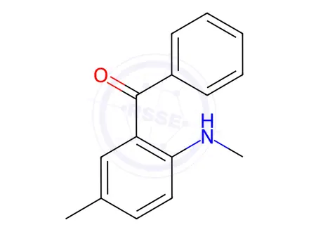 Chemical structure of (5-Methyl-2-(methylamino)phenyl)(phenyl)methanone