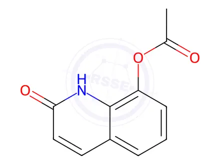 Chemical structure of 8-Acetoxycarbostyril