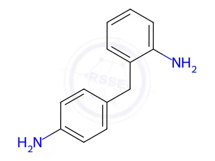 Chemical structure of 2,4'-Methylenedianiline