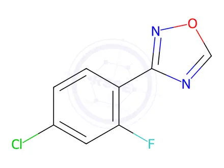 Chemical structure of 1,2,4-Oxadiazole, 3-(4-chloro-2-fluorophenyl)-