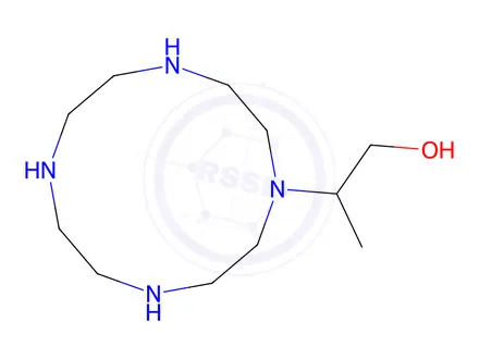 Chemical structure of 2-(1,4,7,10-tetraazacyclododecan-1-yl)propan-1-ol