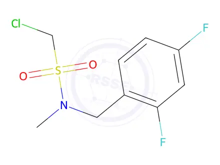 Chemical structure of 1-Chloro-n-(2,4-difluorobenzyl)-n-methylmethanesulfonamide