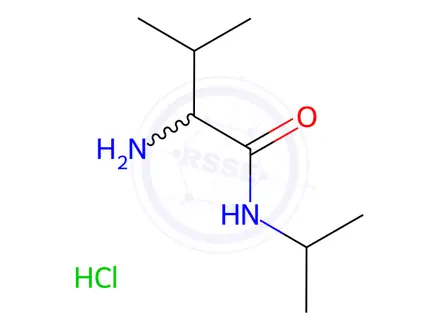 Chemical structure of 2-Amino-N-isopropyl-3-methylbutanamide hydrochloride